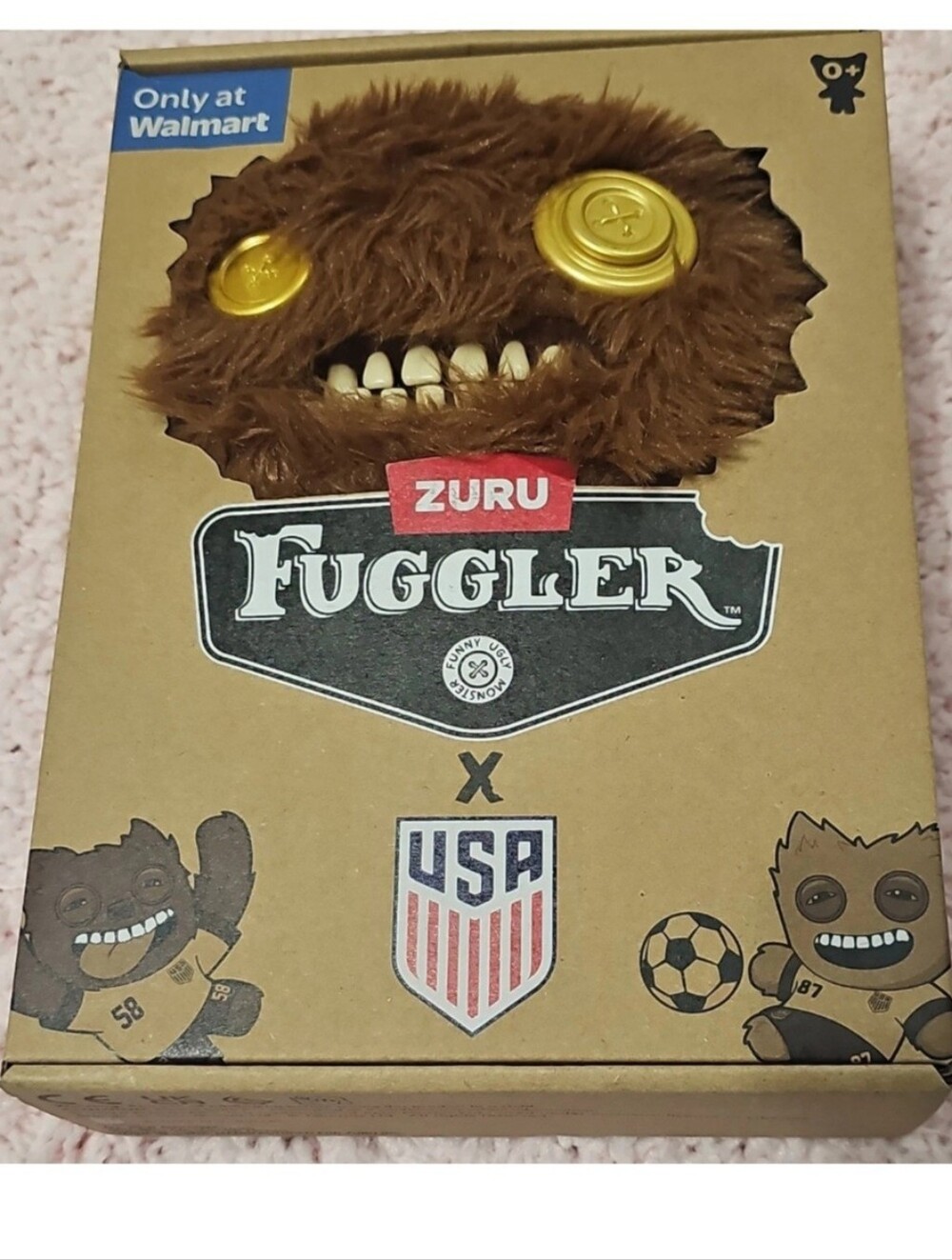 Zuru Fuggler Brown Plush Monster Stuffed Toy